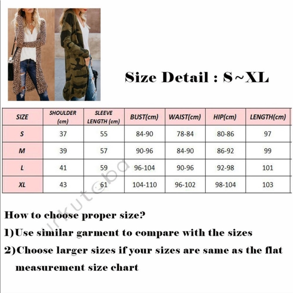 🎉HP🎉1 left Leopard Print Long Cardigan/duster! - Picture 7 of 8